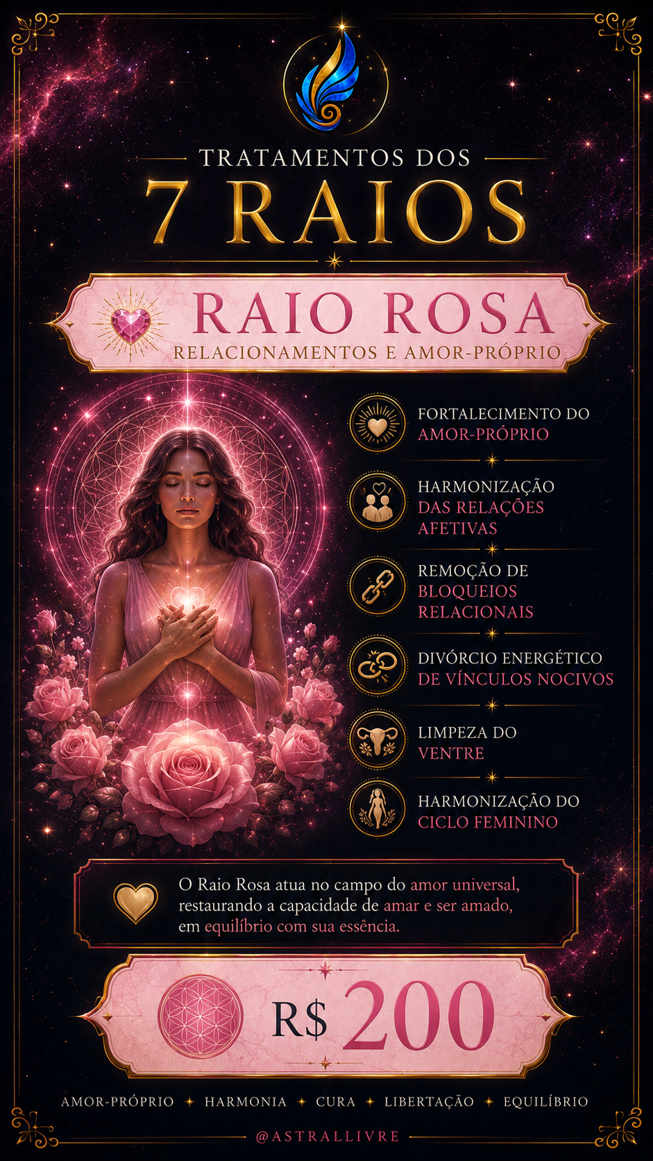 Raio Rosa — Relacionamentos e Amor-Próprio